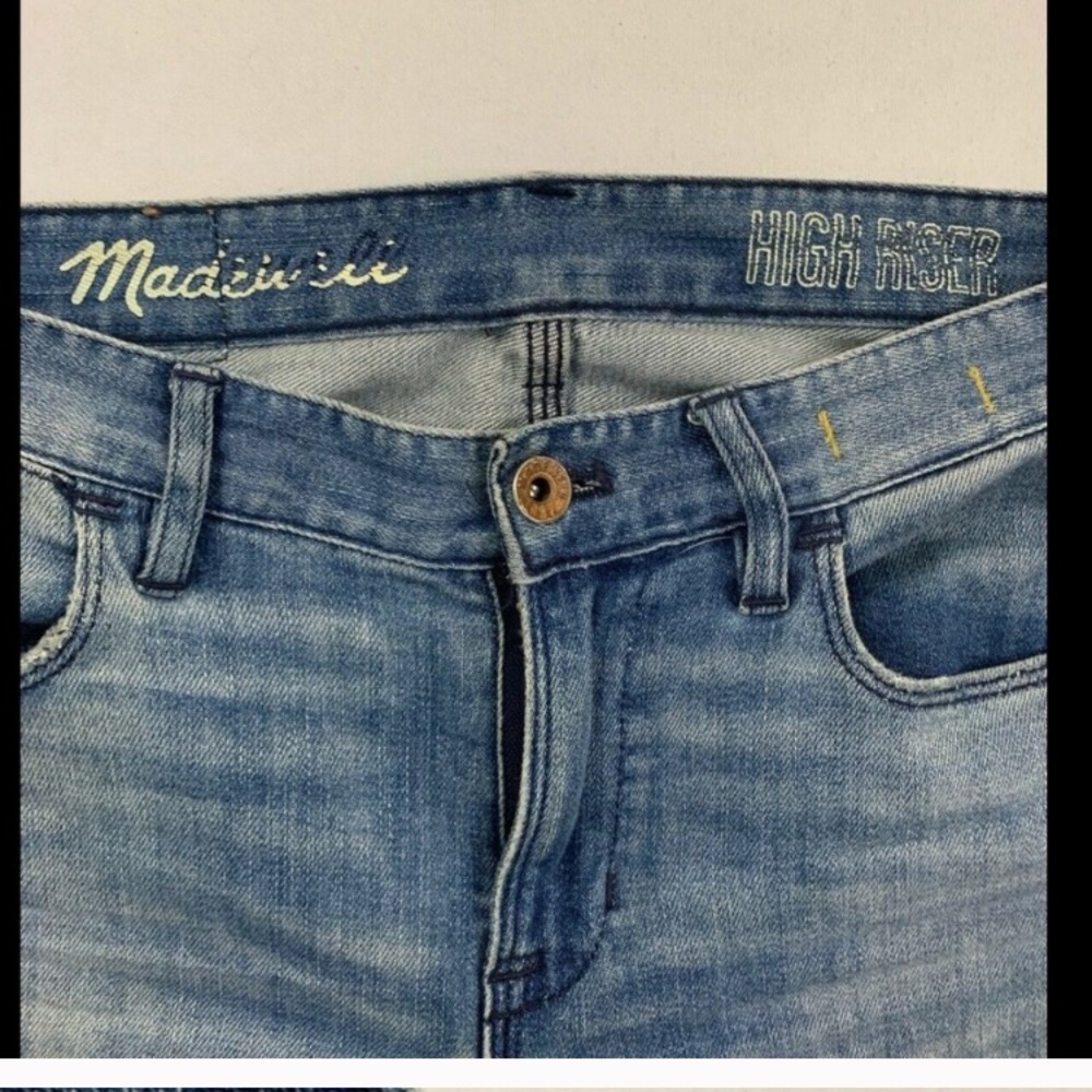 Madewell Women's Blue High Riser Skinny Fit Jeans - Picture 5 of 6